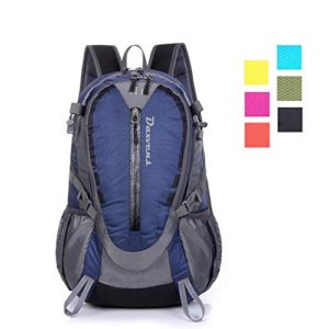 Daxvens Day Hiking Backpack Chest Waist Strap Small Lightweight Daypack