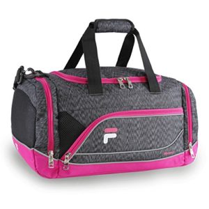 Fila Sprinter Small Duffel Gym Sports Bag, Static Pink