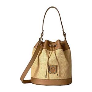 Furla Women's Corona Small Drawstring Bucket Bag Beige