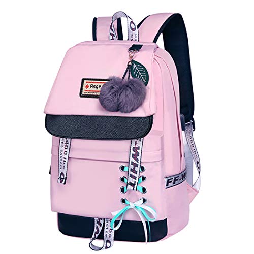 Asge Backpack for Girls Kids Schoolbag Children Bookbag Women Casual ...