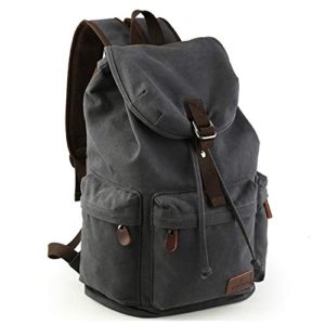 Beuniclo Canvas Backpack Travel Vintage Camping Rucksack Pack