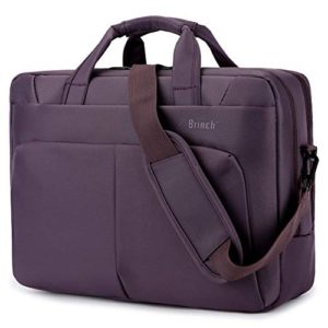 BRINCH Laptop Bag 17.3 Inch Water Resistant Nylon Messenger Bag Travel