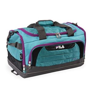 Fila Cypress Small Sport Duffel Bag, Teal/Purple