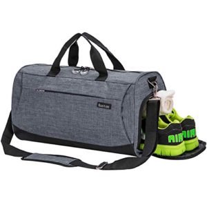 Kuston Sports Gym Bag with Shoes Compartment Travel Duffel Bag