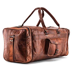 Genuine Leather Duffel Travel Bag by Gbag (T), Perfect for Stylish Adventures and Travel