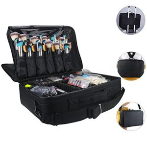 Relavel Makeup Bags Travel Large Makeup Case 16.5 inches