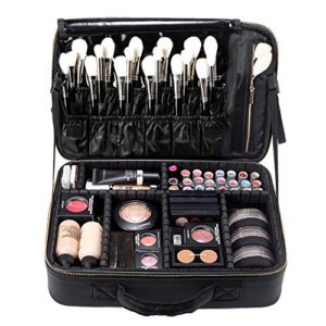 Travel Makeup Bag Cosmetic Makeup Train Case Artist Makeup Organizer