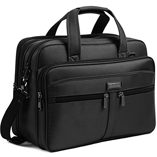 BOSTANTEN 17 inch Laptop Bag Case Expandable Briefcases Review ...