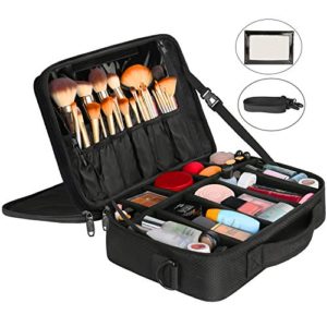 Large Makeup Bags for Women, Travel Cosmetic Makeup Train Case