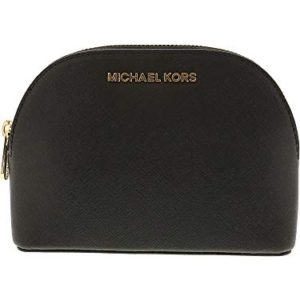 Michael Kors Women's Jet Set Travel Large Leather Pouch Cosmetic Bag