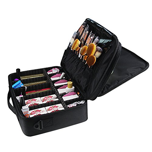 Relavel Makeup Bags Travel Large Makeup Case 16.5 inches Review ...