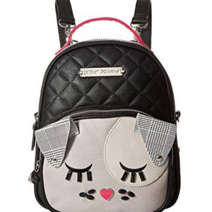 Betsey Johnson Women's Diamond Quilt Kitch Backpack Black