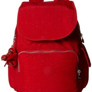 Kipling Ravier Medium Flapover Backpack Cherry