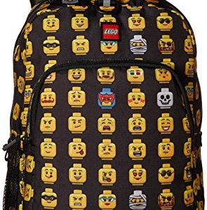 LEGO Kids Minifigure Heritage Classic Backpack, Black