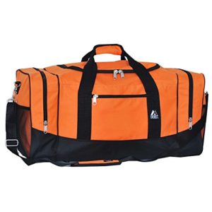 Everest Sporty Travel Duffel Bag, Orange