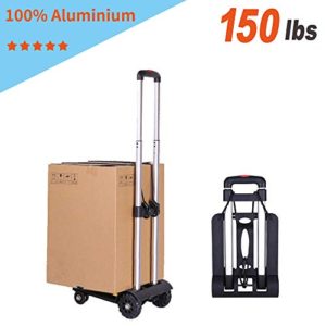 Folding Luggage cart, Sanoto Portable Lightweight Hand Cart Dolly