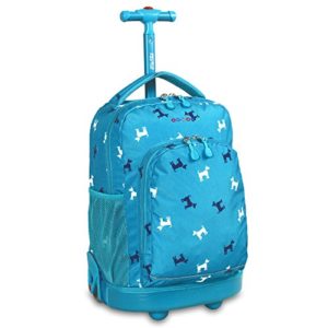 J World New York Sunny Rolling Backpack