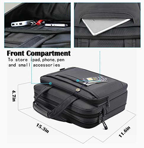 Briefcase Bag 15.6 Inch Laptop Messenger Bag Business Office Bag Review ...