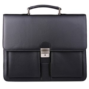 Jack&Chris Mens New PU Leather Briefcase Messenger Bag Laptop Bag