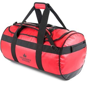 The Friendly Swede Duffel bag with Backpack Straps for Gym, Travel and Sports