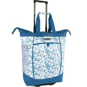 Pacific Coast Signature Large Rolling Shopper Tote Bag