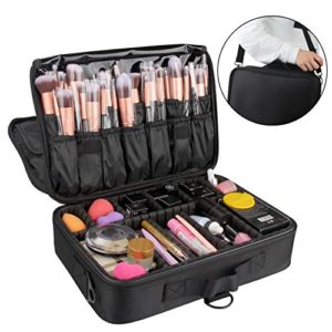 Relavel Makeup Bag Travel Makeup Train Case 13.8 inches Large