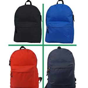 Wholesale Classic Backpack 18 inch Basic Bookbag Padded Back