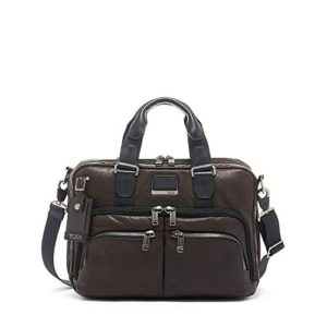 TUMI - Alpha Bravo Albany Leather Laptop Slim Commuter Brief Briefcase
