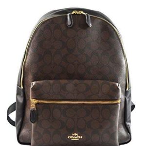 Coach Pebbled Leather Backpack Black