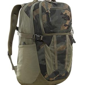 The North Face Recon Backpack, Burnt Olive Green Waxed Camo