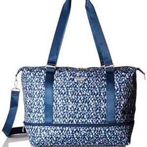 Baggallini Expandable Carry on Duffel, Blue Prism