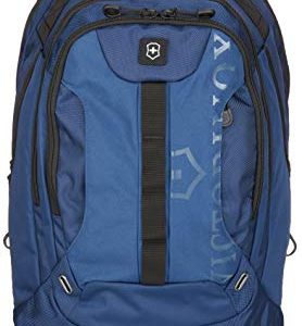 Victorinox Trooper Laptop Backpack in Blue/Black with padded laptop sleeve, multiple compartments, and ergonomic straps