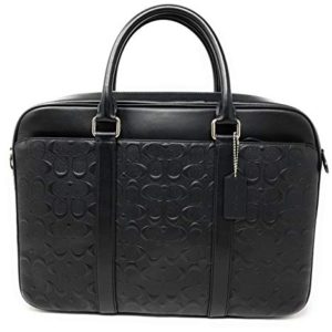 COACH PERRY SLIM BRIEF IN SIGNATURE CROSSGRAIN LEATHER