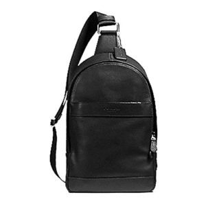 Coach Charles Pack In Smooth Leather Black