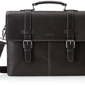 Kenneth Cole Reaction Colombian Leather Dual Compartment Flapover