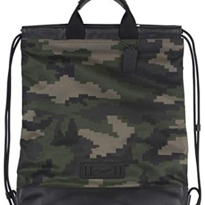 Coach Men's Terrain Drawstring Slim Backpack Bag in Dark Green Camo