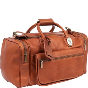 Claire Chase Classic Sports Leather Duffel Bag, Valise