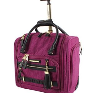 Steve Madden Luggage Wheeled Suitcase Under Seat Bag