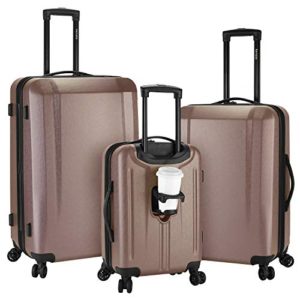 kensie 3 Piece "Victoria" Smart Spinner Luggage Set