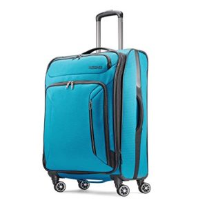 American Tourister Zoom Softside Luggage, Teal Blue