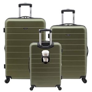 Wrangler 3 Piece Luggage Set Smart Hardside