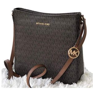 Jet Set Travel Large Messenger Crossbody Shoulder Bag Brown Signature