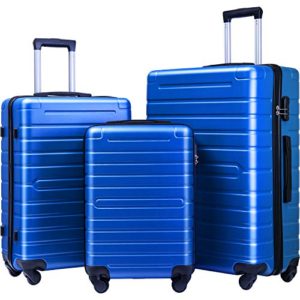 Flieks Luggage Sets 3 Piece Spinner Suitcase Lightweight