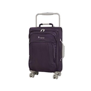 IT Luggage 22" World's Lightest 8 Wheel Spinner, Purple Pennant