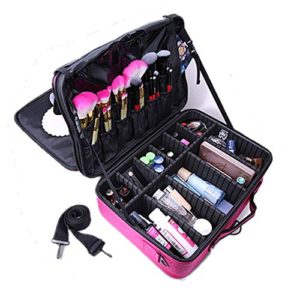 Travel Makeup Bag Train Case Cosmetic Storage Portable Make Up Organizer