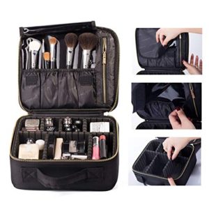 ROWNYEON Makeup Travel Bag Professional Cosmetic Makeup Organizer Case