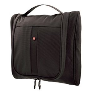 Victorinox Hanging Cosmetic Case, Black/Red Logo