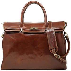 Floto Milano Italian Leather Shoulder Tote Bag Women's Briefcase Carryon