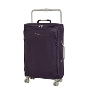 IT Luggage 27.6" World's Lightest 8 Wheel Spinner, Purple Pennant