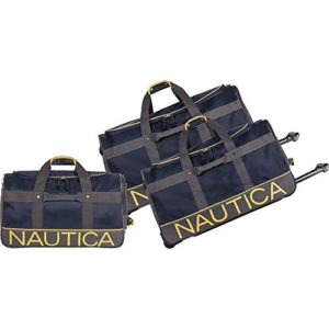 Nautica 3 Piece Duffle Set 1, Navy/lighthouse Yellow